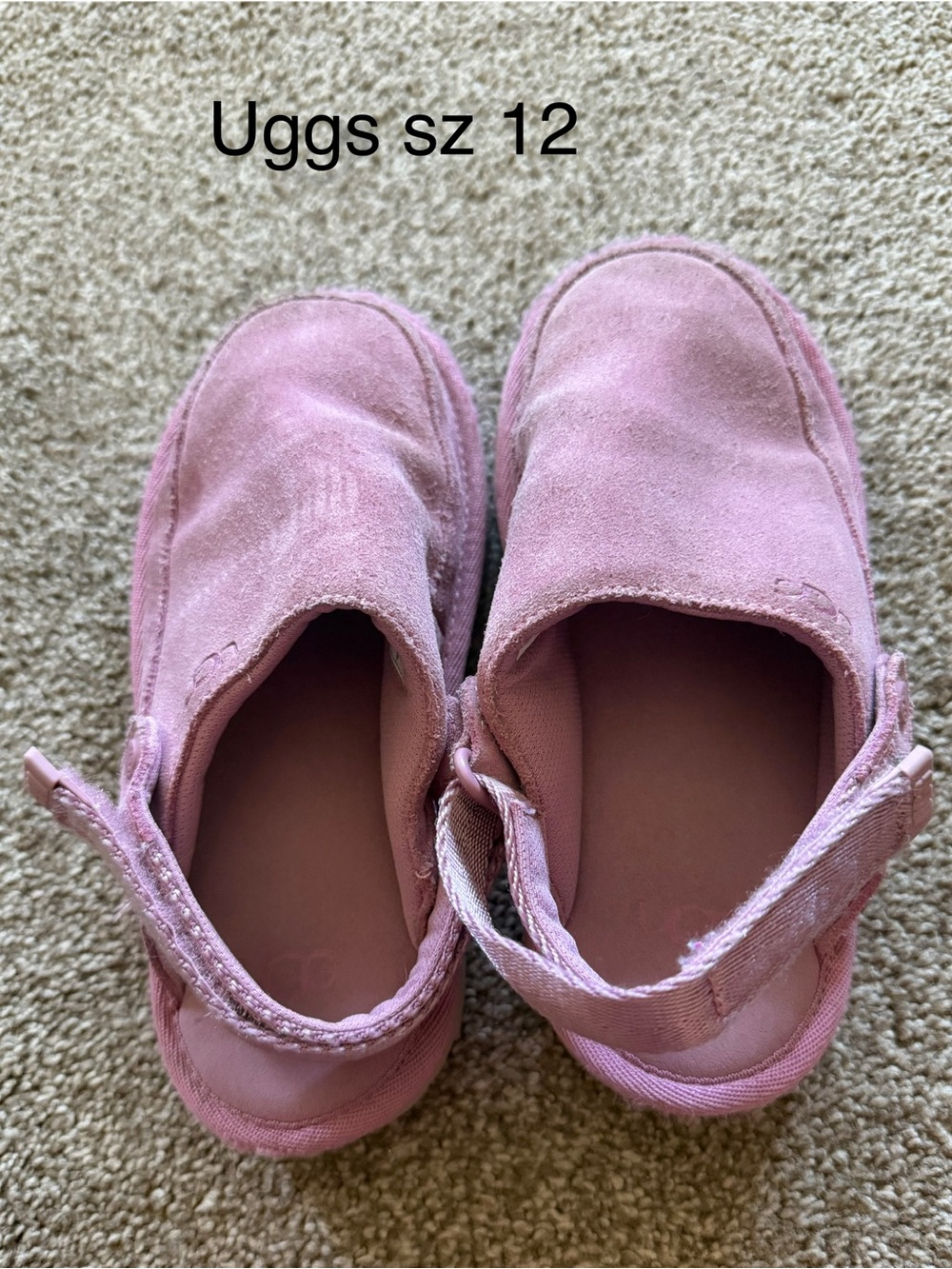 UGG Kids Pink Suede Slip-Ons